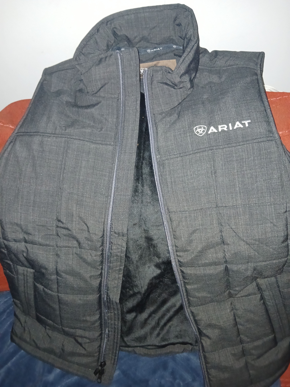 Ariat Black Quilted Vest with Logo